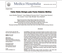 Faktor Risiko Disfagia pada Pasien Diabetes Mellitus