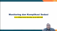 Lecture Class  Monitoring dan Komplikasi Sedasi