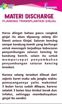 Materi Discharge Planning Transplantasi Ginjal