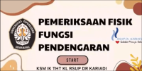 Video pembelajaran “Pemeriksaan Fisik Fungsi Pendengaran”